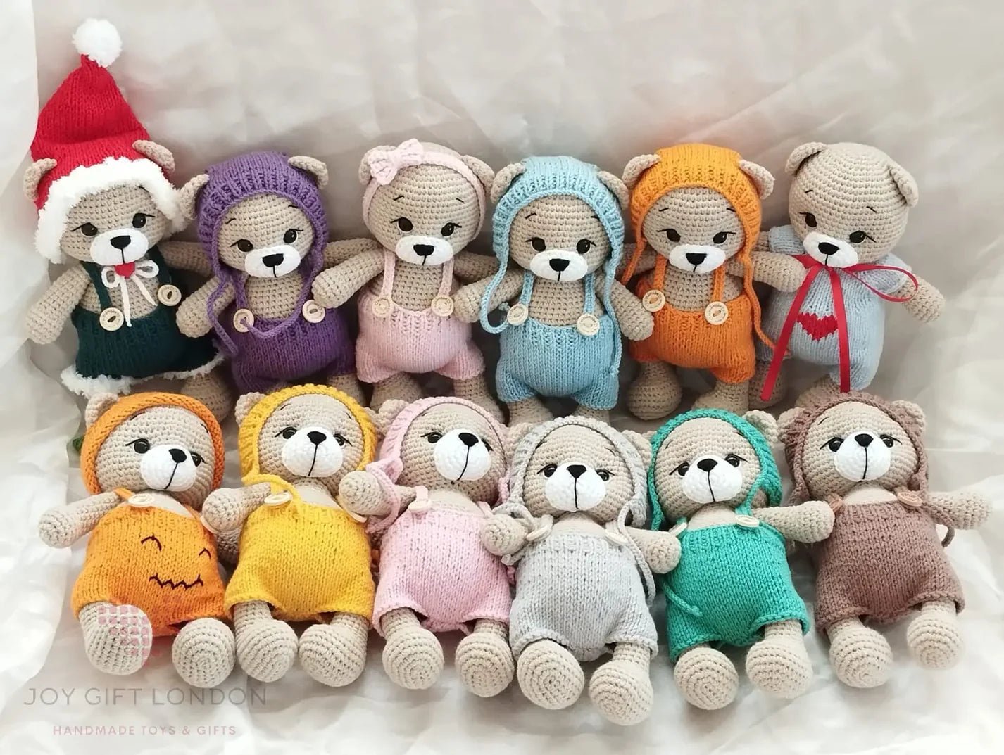 Custom Outfit for Joy Bear – Handmade Crochet Clothes for Teddy Bear - Joy Gift London