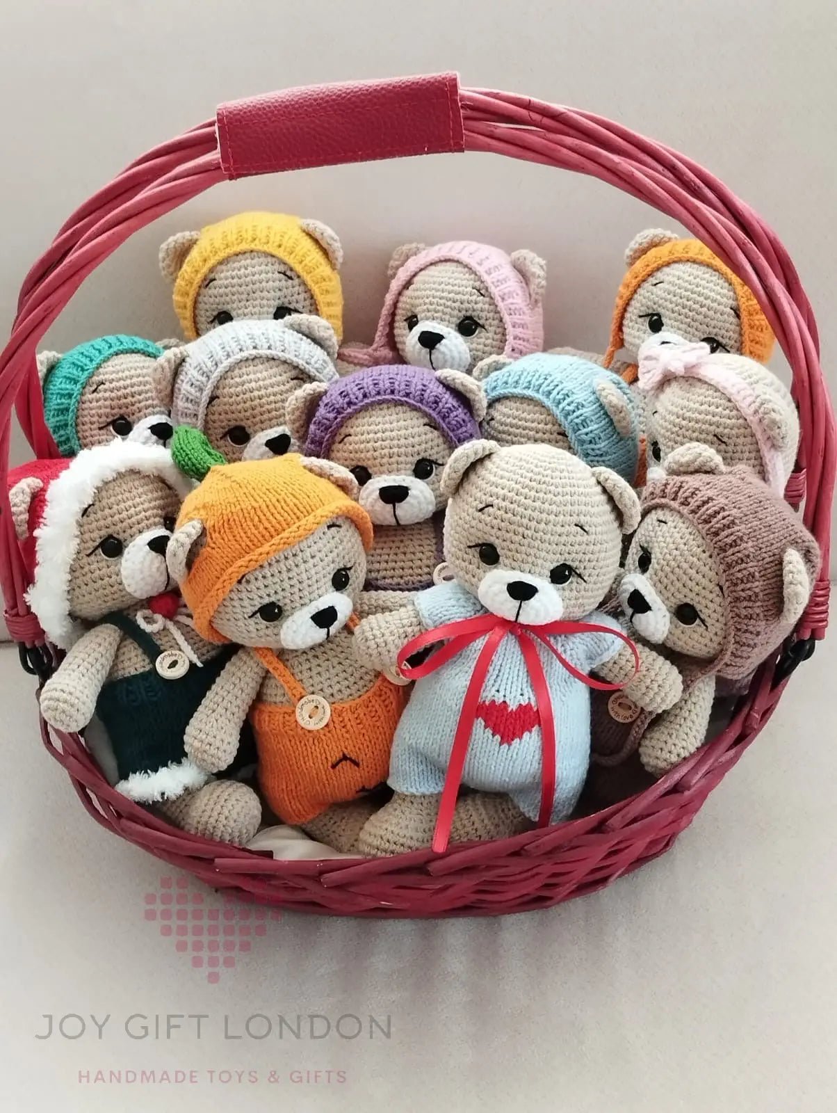 Custom Outfit for Joy Bear – Handmade Crochet Clothes for Teddy Bear - Joy Gift London