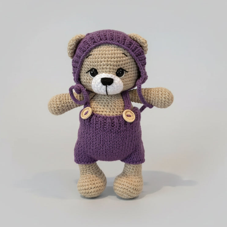Custom Outfit for Joy Bear – Handmade Crochet Clothes for Teddy Bear - Joy Gift London