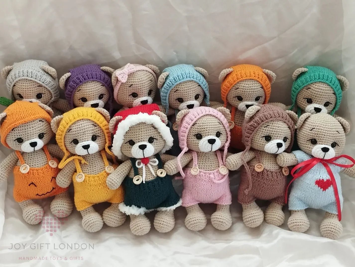 Custom Outfit for Joy Bear – Handmade Crochet Clothes for Teddy Bear - Joy Gift London