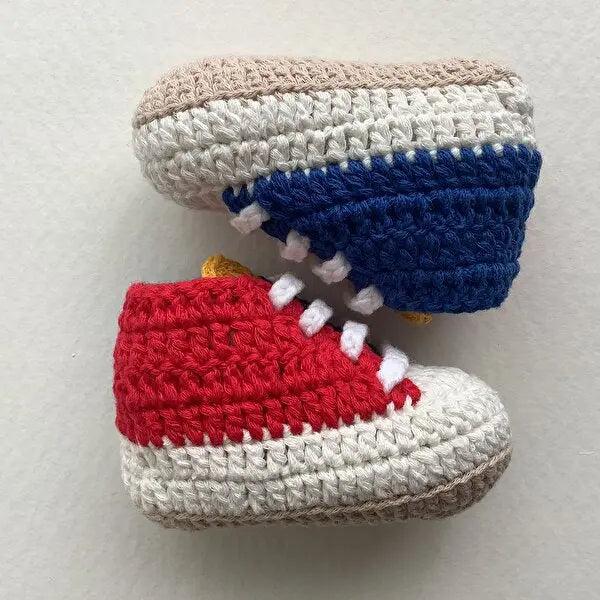 Crochet Baby Sporty Shoes Colorful - Joy Gift London