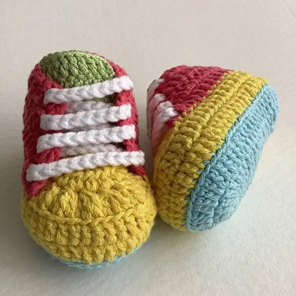 Crochet Baby Sporty Shoes Colorful - Joy Gift London