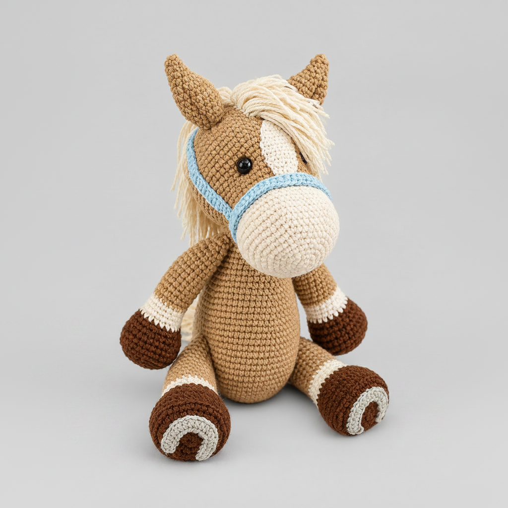 Handmade Crochet Horse Toy