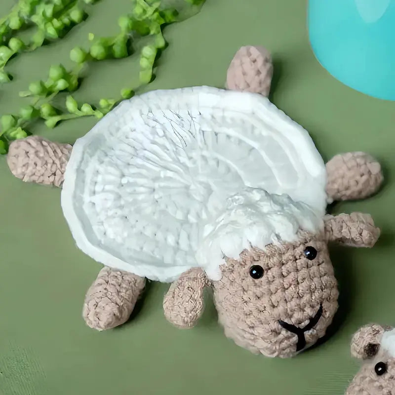 Crochet Cute Sheep Coasters 2pc - Joy Gift London