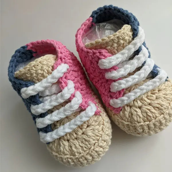 Crochet Baby Sporty Shoes Colorful - Joy Gift London