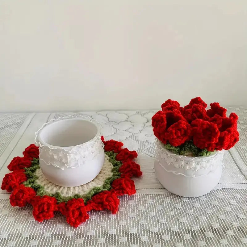 Crochet Flower Coaster - Joy Gift London