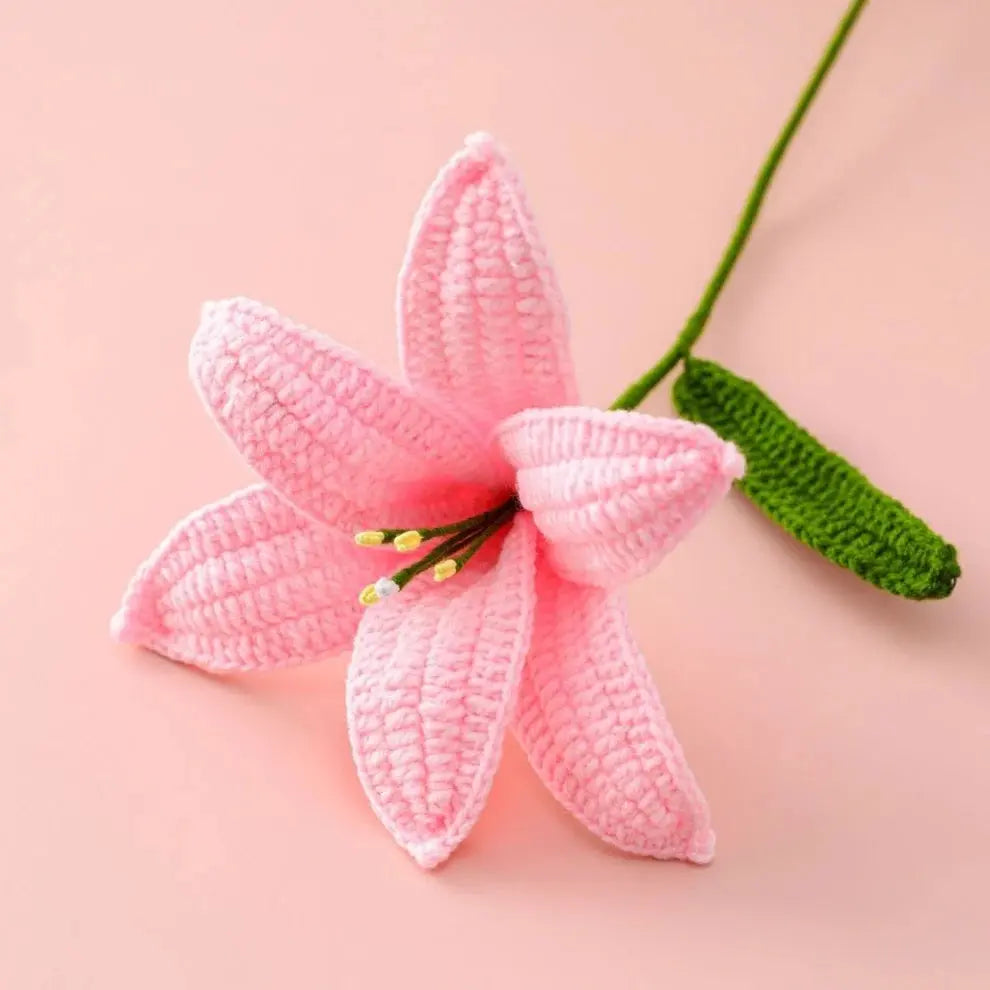 Handmade Crocheted Lilies Joy Gift London