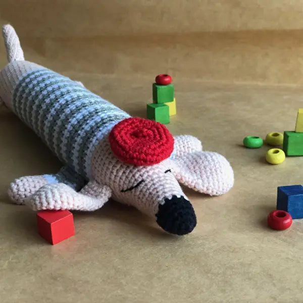 Crochet Cute Wiener dog, Sausage dog - Joy Gift London