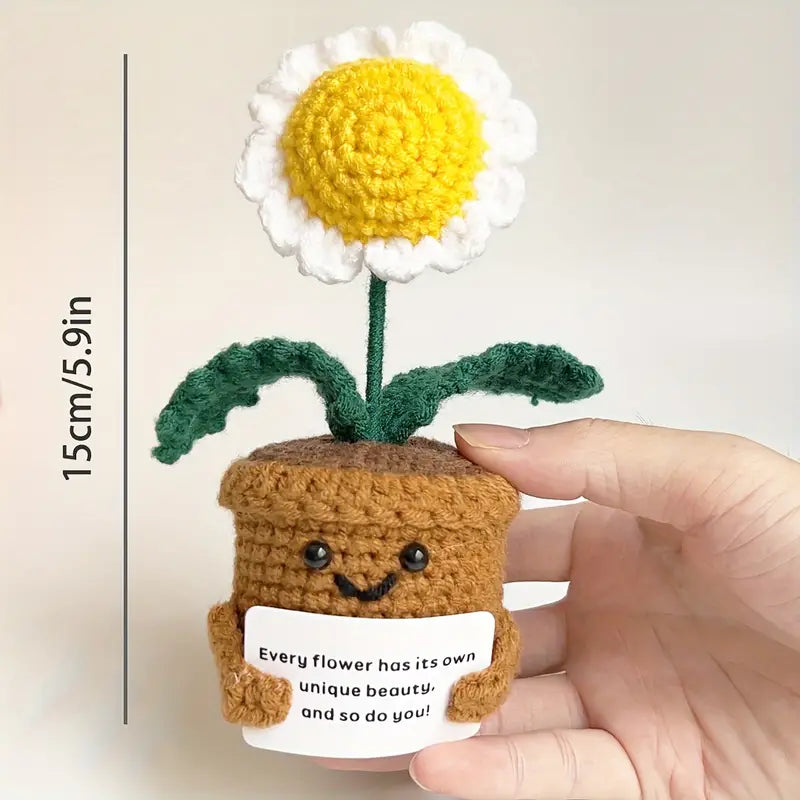 Handmade Positive Daisy Plant