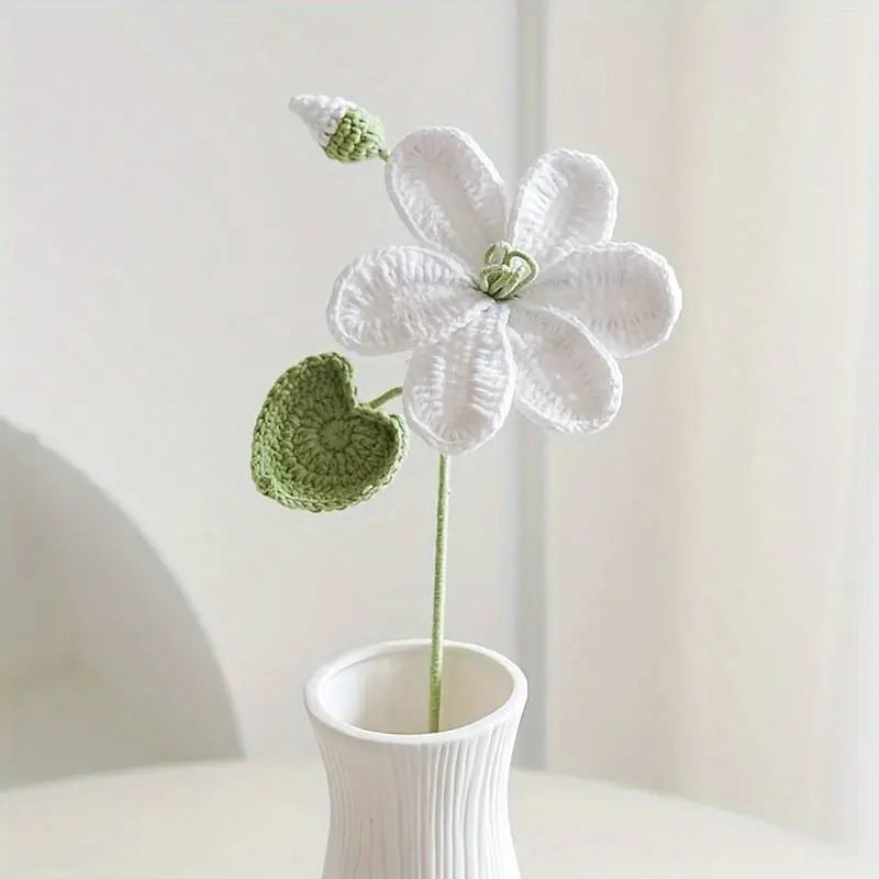 Handmade Crocheted Blooming Lily Bouquet Joy Gift London