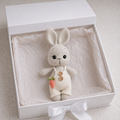 Handmade Crochet Bunny Toy with Carrot Joy Gift London
