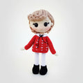 Handmade Crochet Elegant Royal Princess Doll in Fancy Red Dress  Joy Gift London