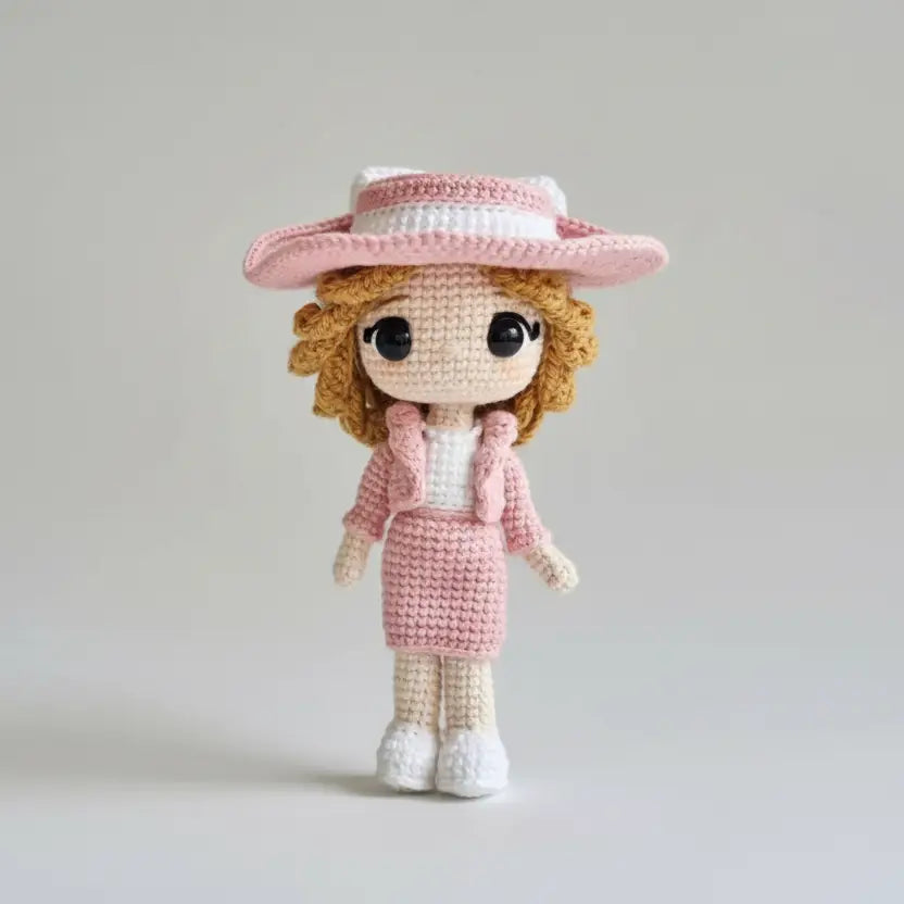 Handmade Crochet Elegant Royal Princess Doll  Joy Gift London