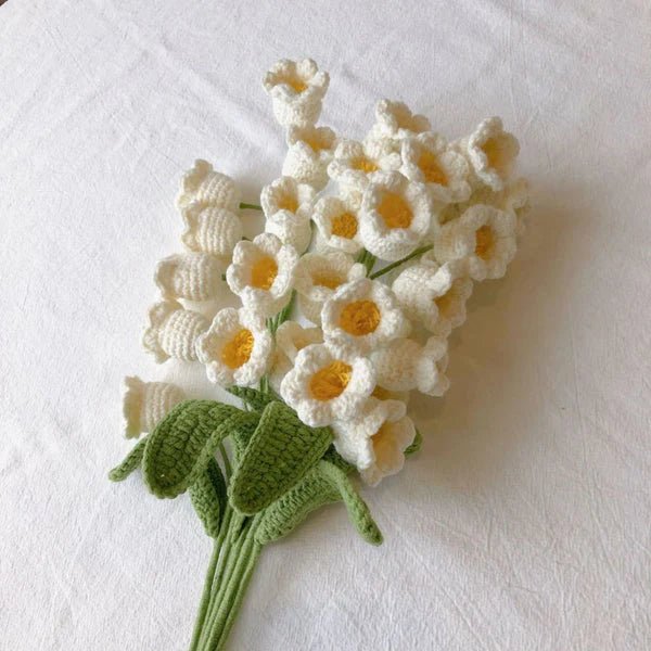 Handmade Crocheted 1pc Bell Orchid Flower - Joy Gift London