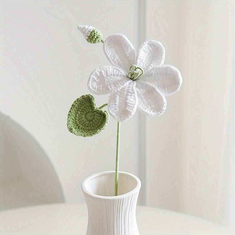 Handmade Crocheted Blooming Lily Bouquet - Joy Gift London