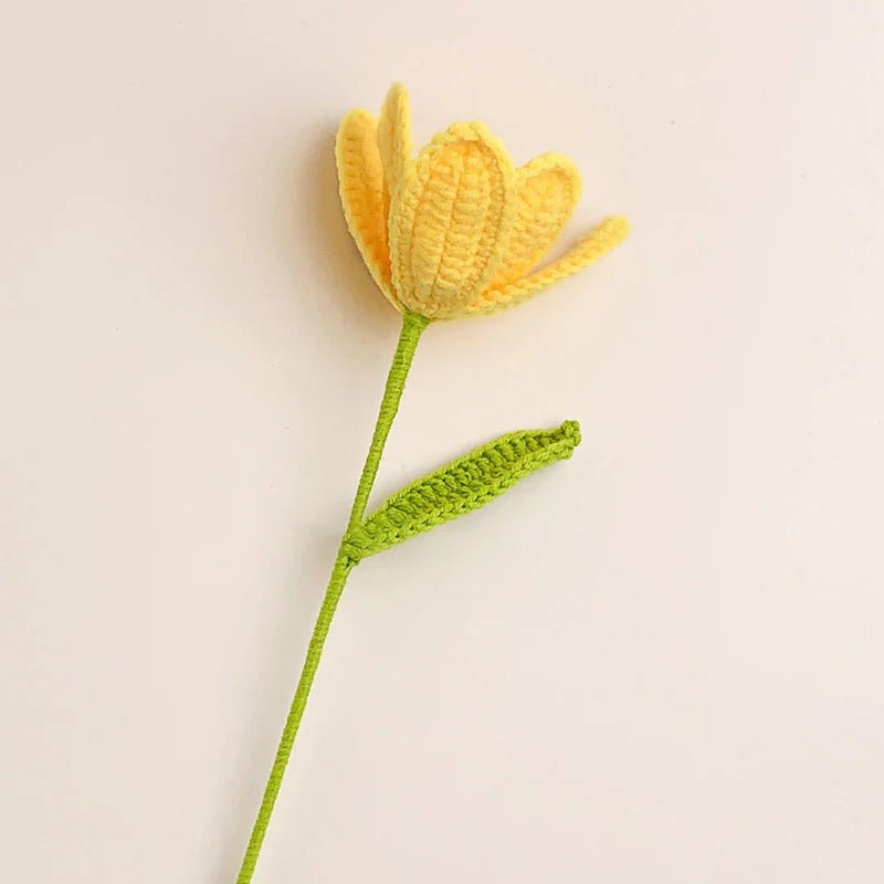 Handmade Crocheted Blooming Tulips - Joy Gift London