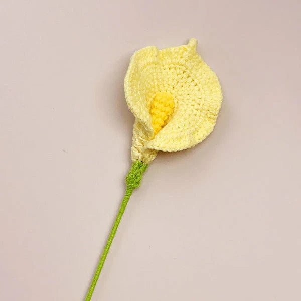 Handmade Crocheted Calla Lily Flower Bouquet - Joy Gift London
