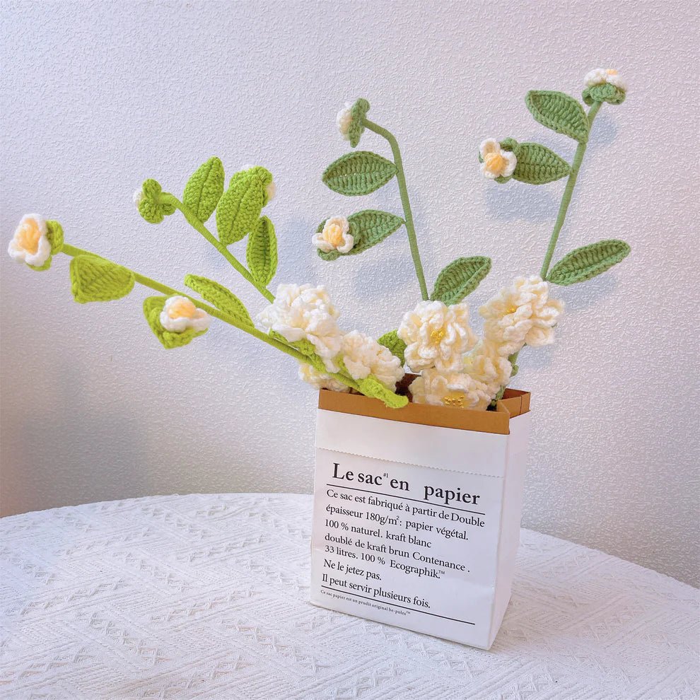 Handmade Crocheted Gardenia - Joy Gift London