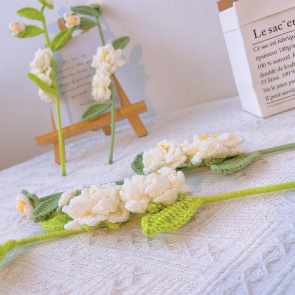 Handmade Crocheted Gardenia - Joy Gift London