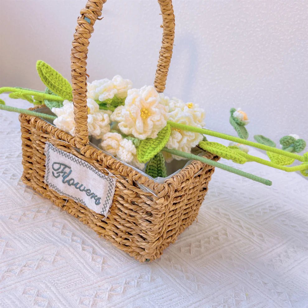 Handmade Crocheted Gardenia - Joy Gift London