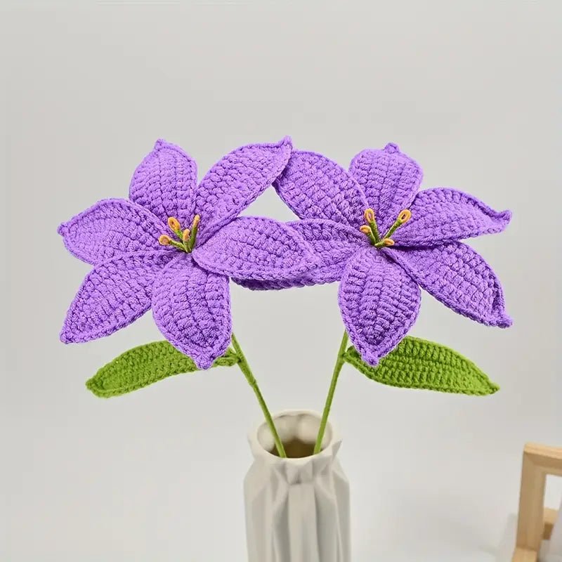 Handmade Crocheted Lily Bouquet - Joy Gift London