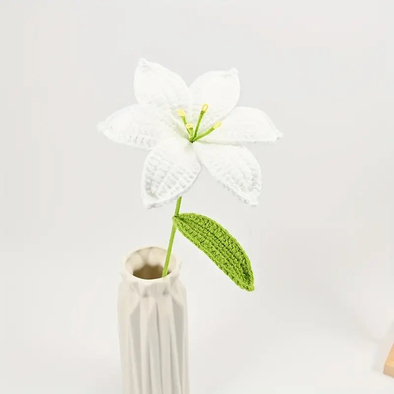 Handmade Crocheted Lily Bouquet - Joy Gift London