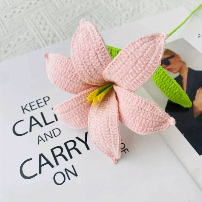 Handmade Crocheted Lily Bouquet - Joy Gift London