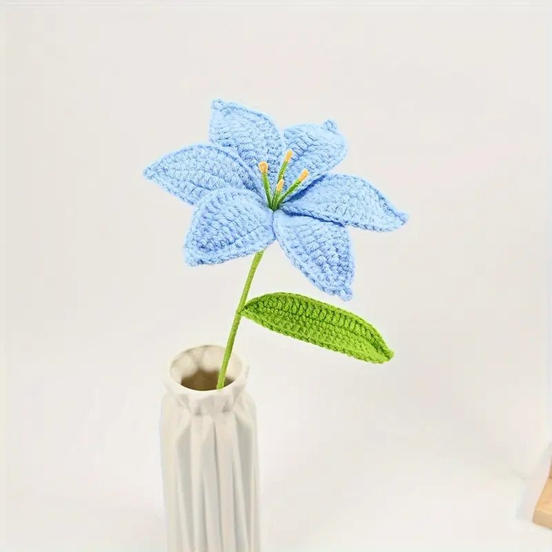 Handmade Crocheted Lily Bouquet - Joy Gift London