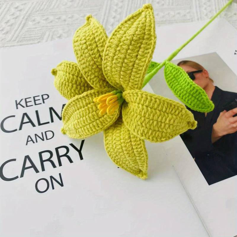 Handmade Crocheted Lily Bouquet - Joy Gift London