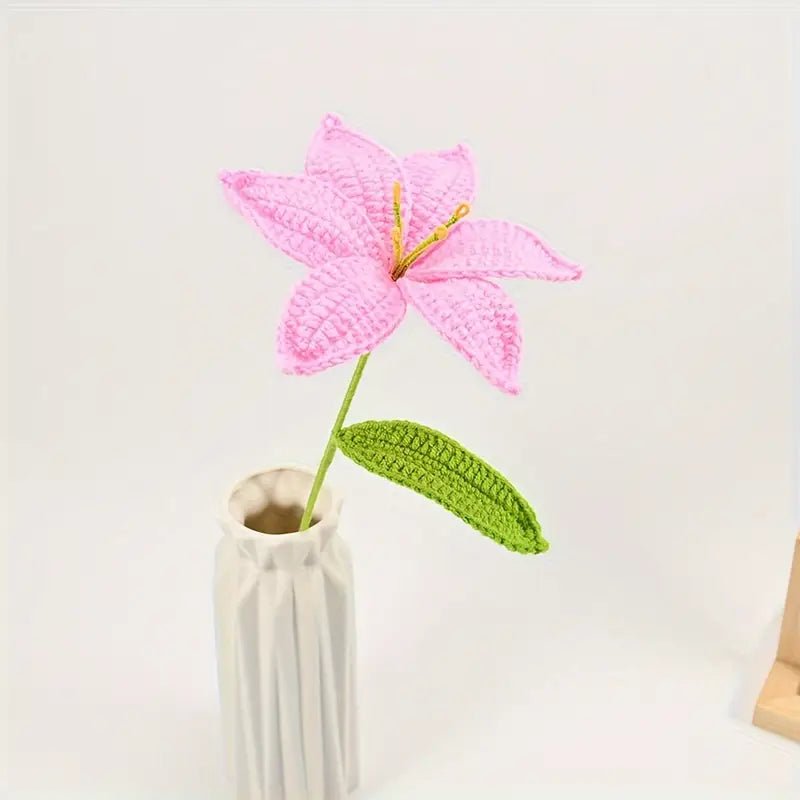 Handmade Crocheted Lily Bouquet - Joy Gift London