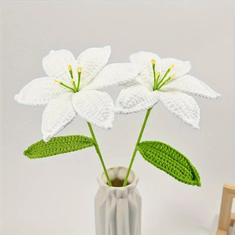 Handmade Crocheted Lily Bouquet - Joy Gift London