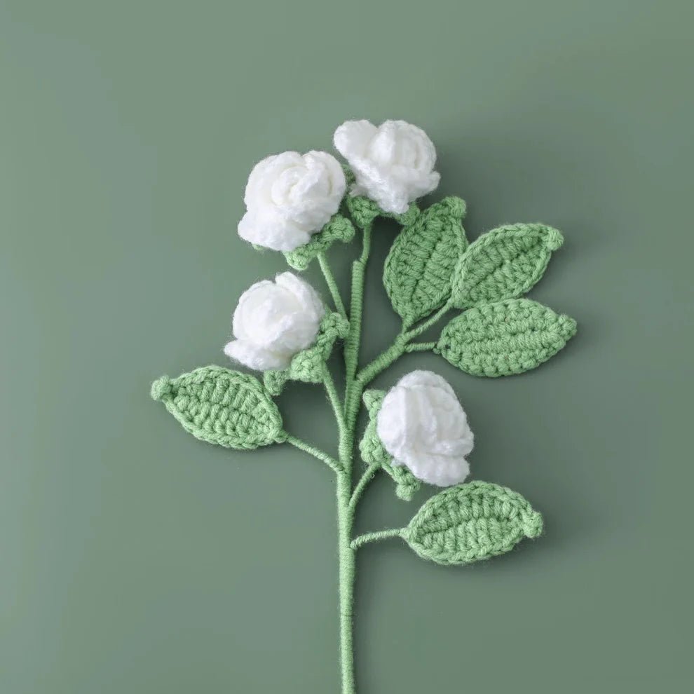 Handmade Crocheted Multi - Headed Rose - Joy Gift London