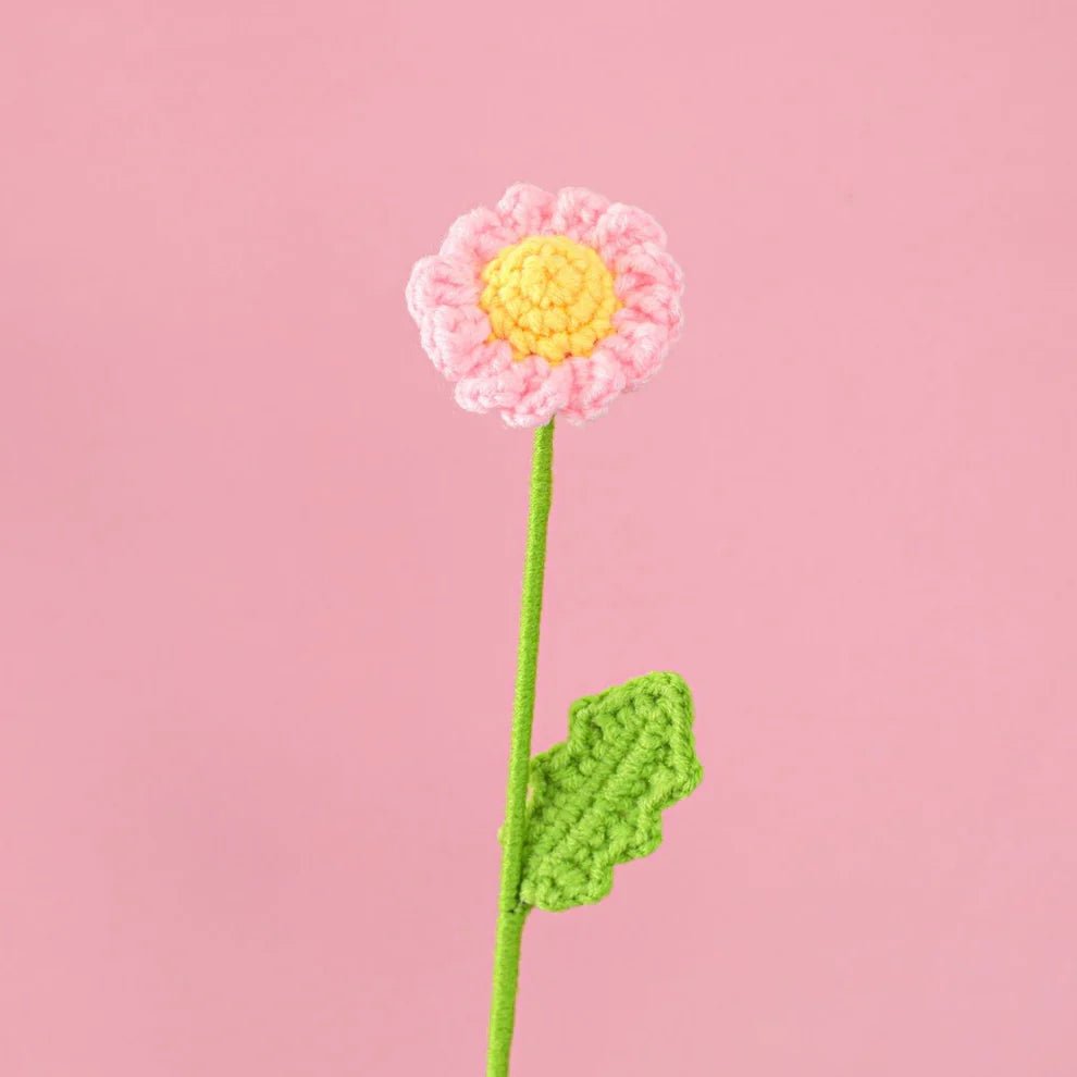 Handmade Crocheted Small Daisy Flowers - Joy Gift London