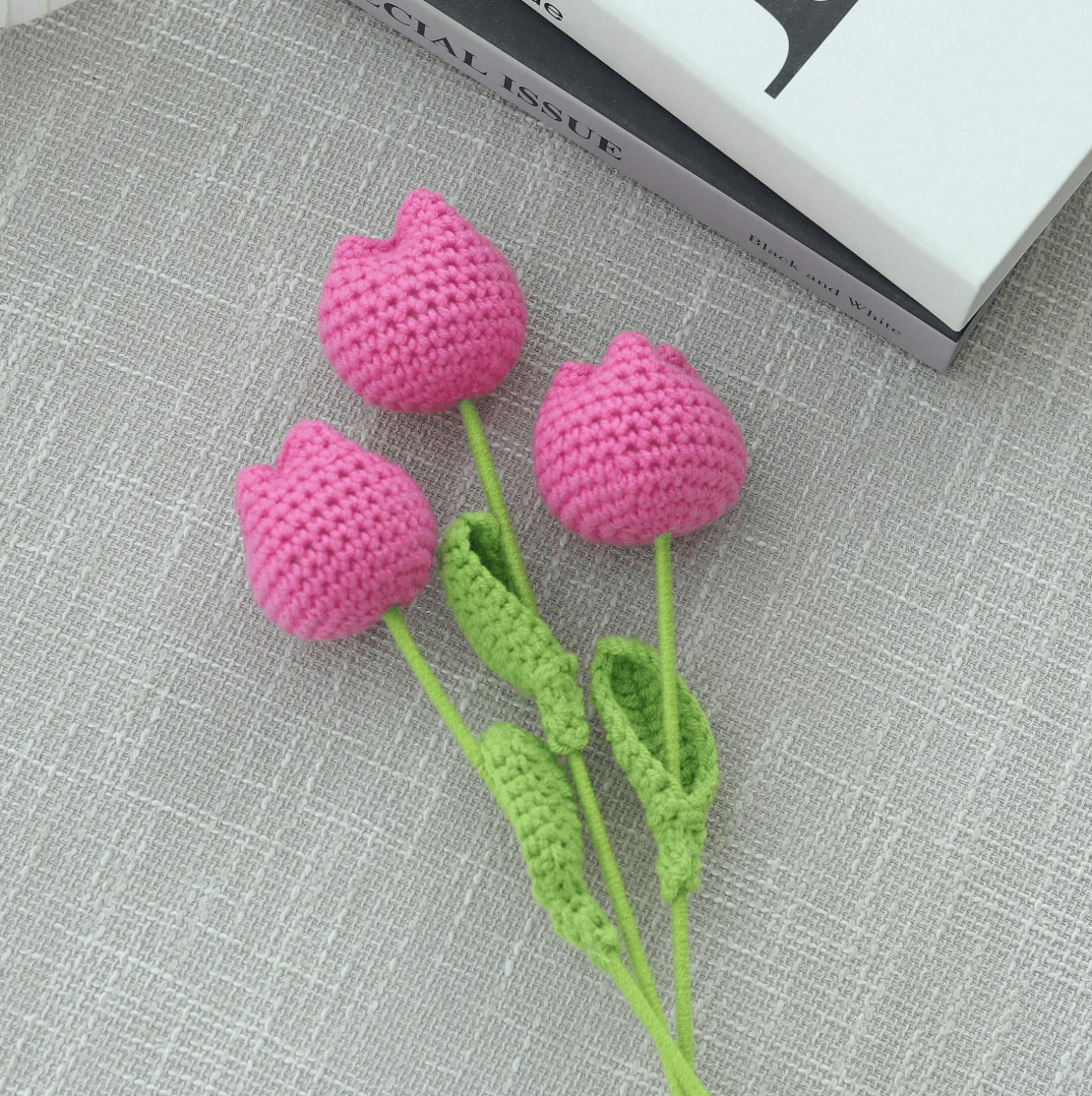 Handmade Crocheted Tulip Bouquet💐 - Joy Gift London