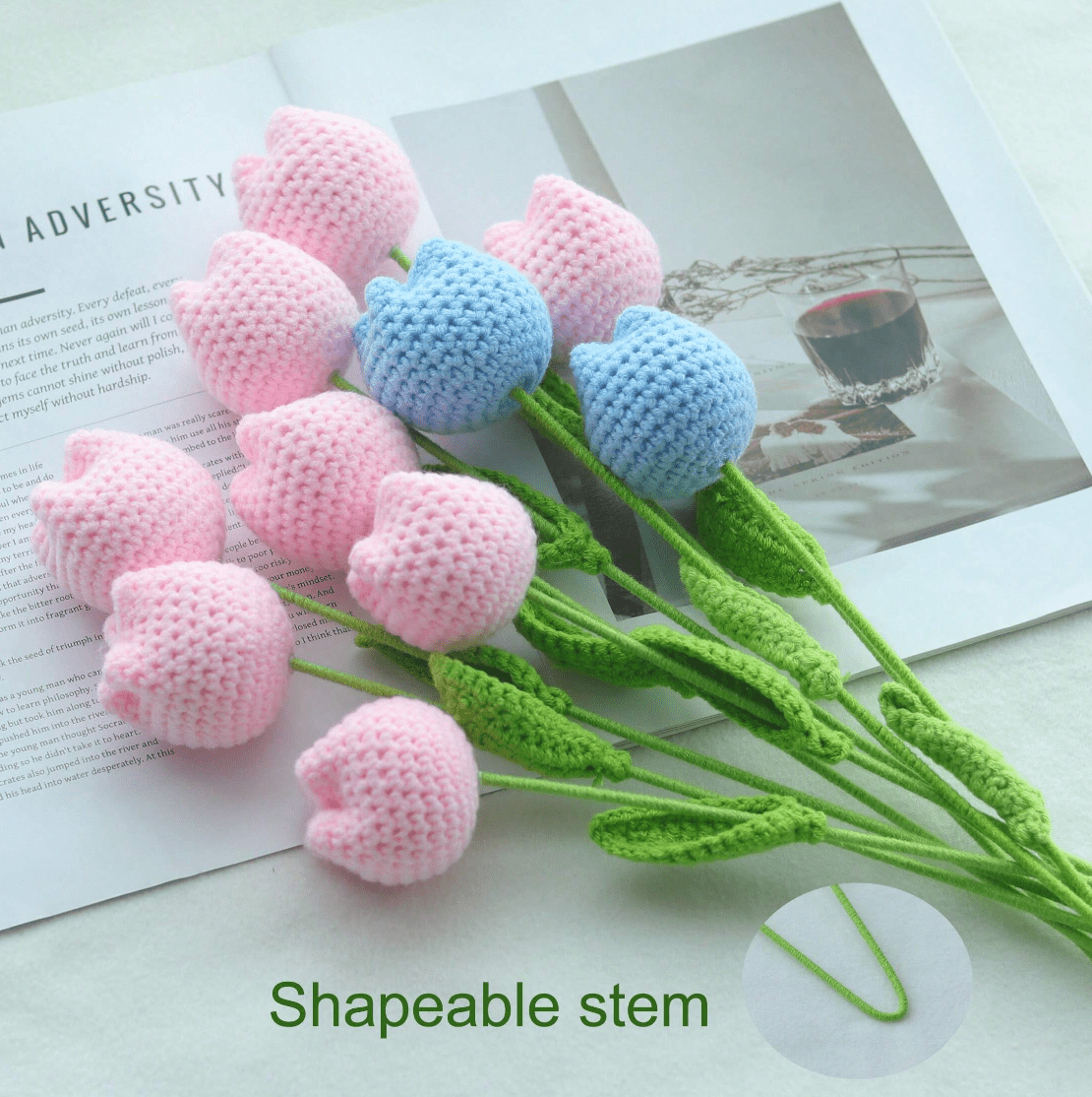 Handmade Crocheted Tulip Bouquet💐 - Joy Gift London