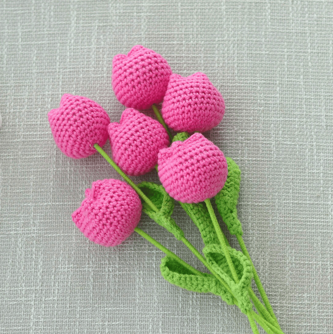 Handmade Crocheted Tulip Bouquet💐 - Joy Gift London