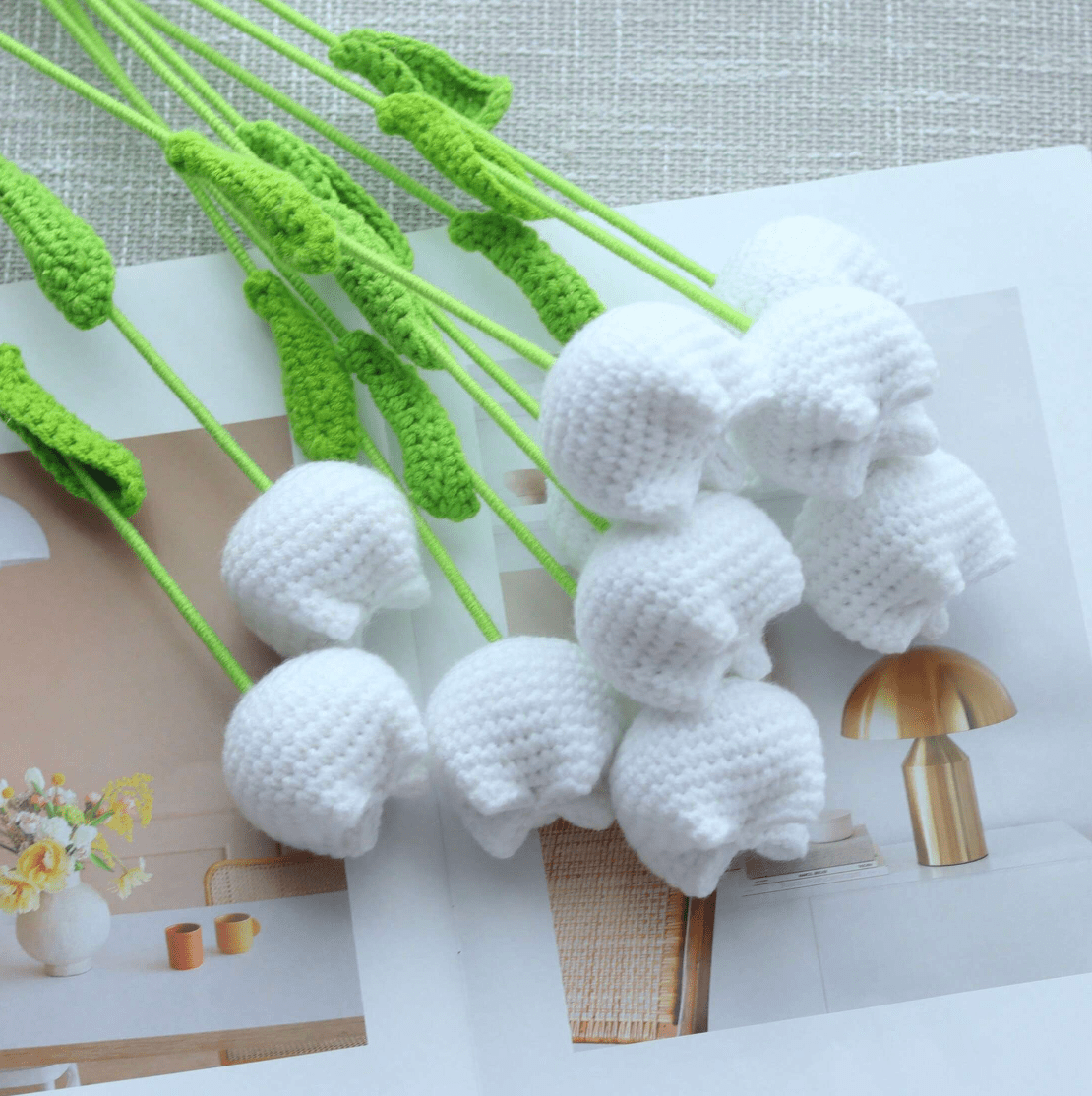 Handmade Crocheted Tulip Bouquet💐 - Joy Gift London