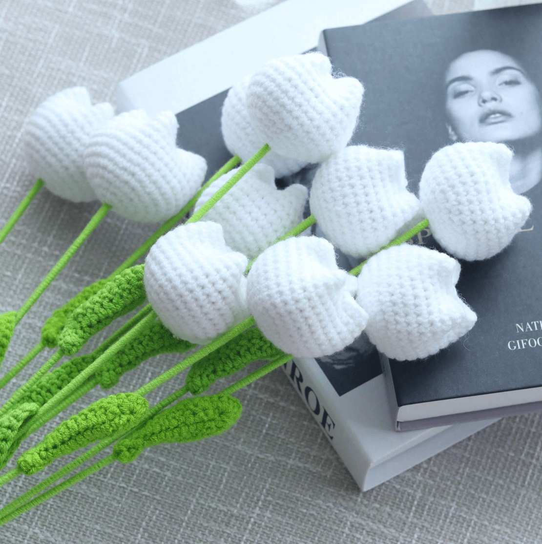 Handmade Crocheted Tulip Bouquet💐 - Joy Gift London