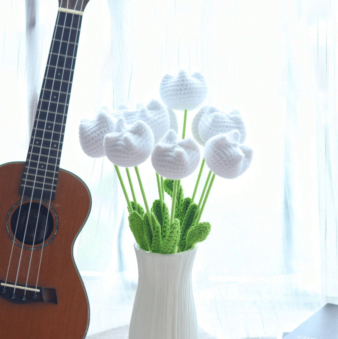 Handmade Crocheted Tulip Bouquet💐 - Joy Gift London