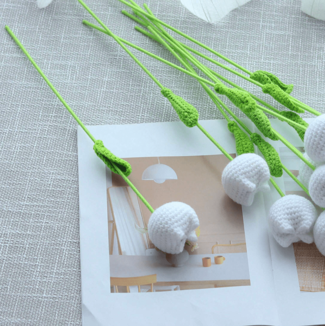 Handmade Crocheted Tulip Bouquet💐 - Joy Gift London