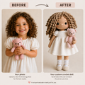 Handmade Personalised Crochet Doll from Your Photo – A Forever Memory Gift Joy Gift London