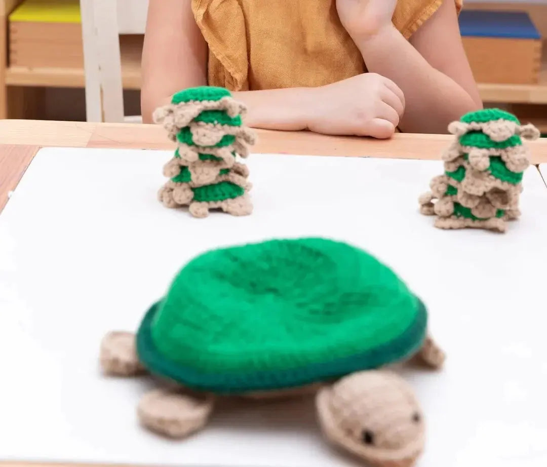 Handmade Crochet Turtle Memory Game Toy Set - Joy Gift London