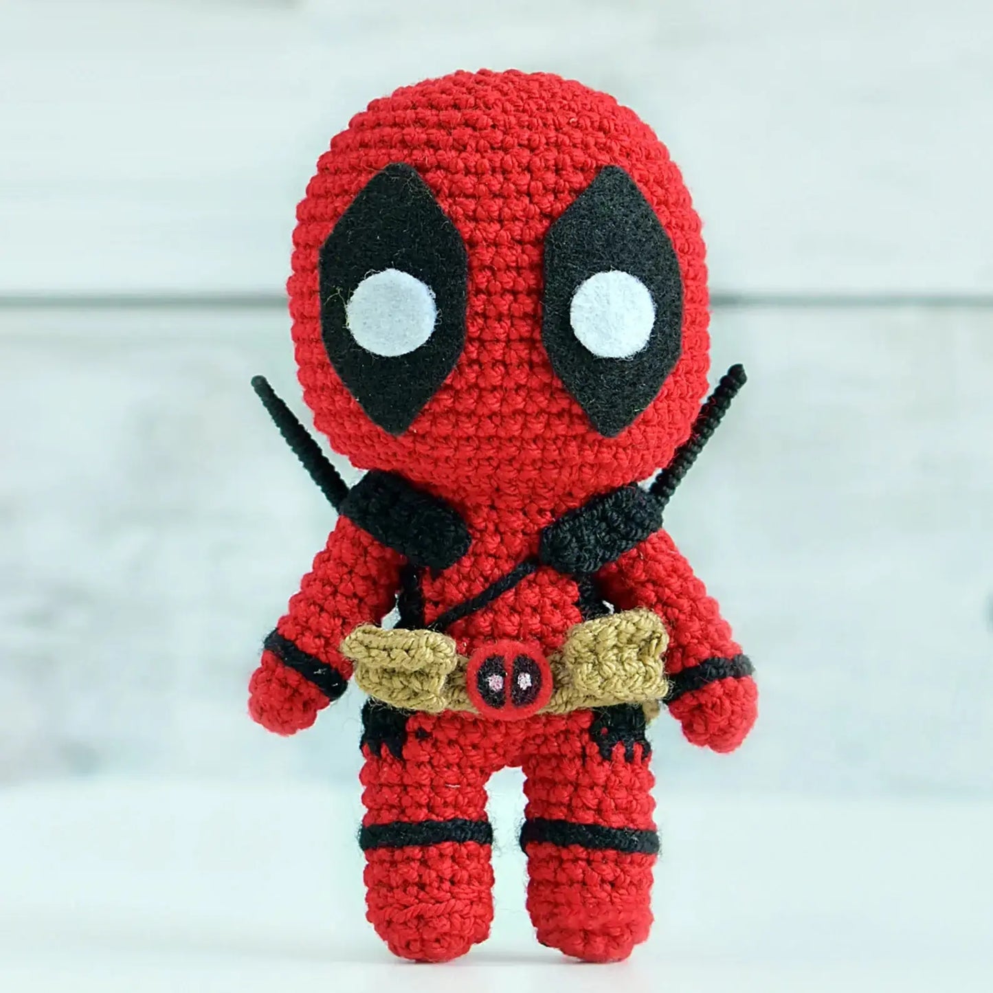 Handmade Crochet Deadpool & Wolverine Toys Joy Gift London