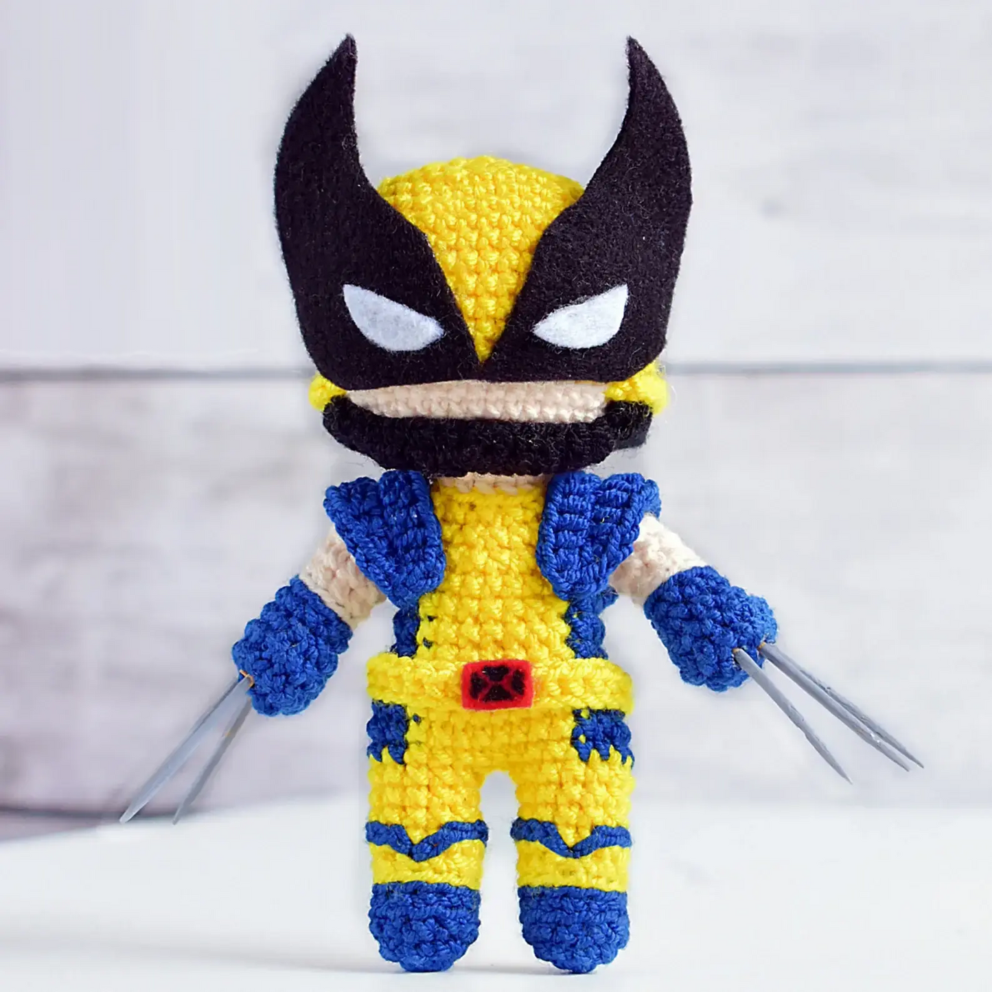 Handmade Crochet Deadpool & Wolverine Toys Joy Gift London