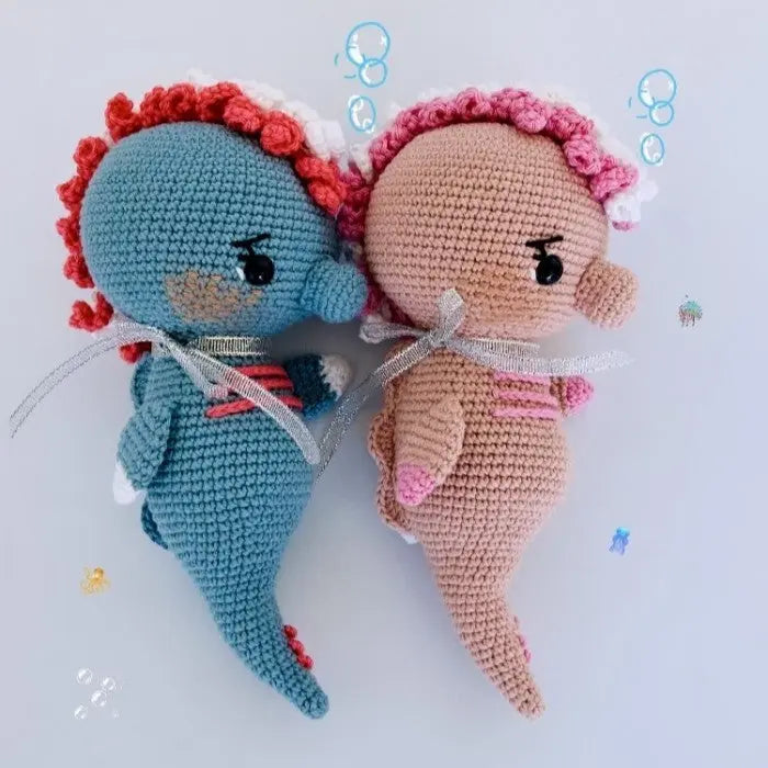 Crochet Cute Bubble Seahorse Friends 2pc TrendyToy