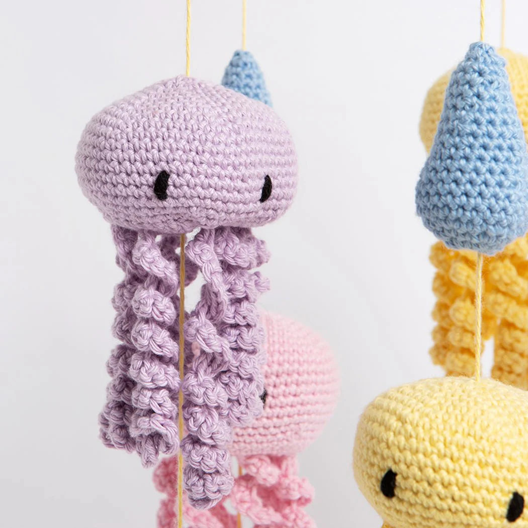 Crochet Jellyfish Baby Mobil TrendyToy