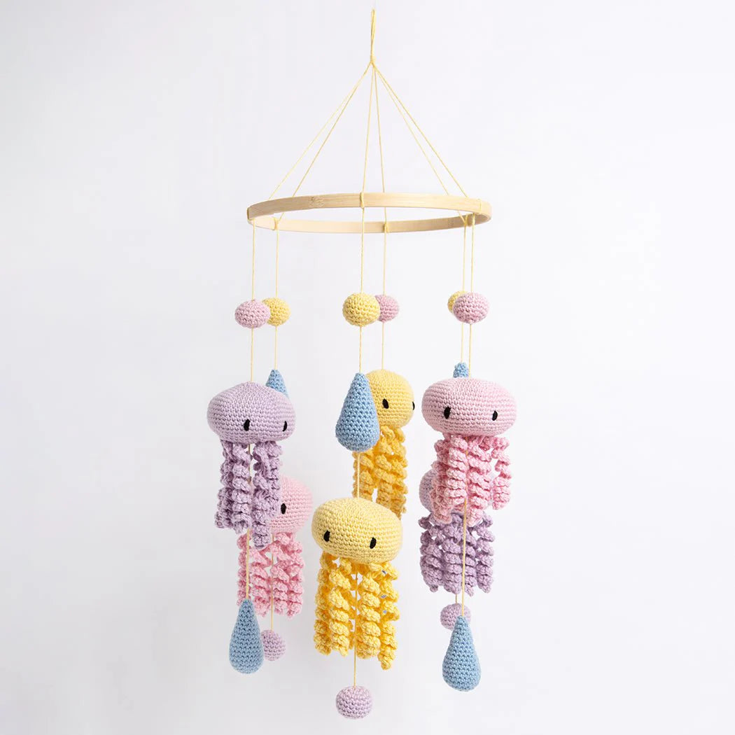 Crochet Jellyfish Baby Mobil TrendyToy