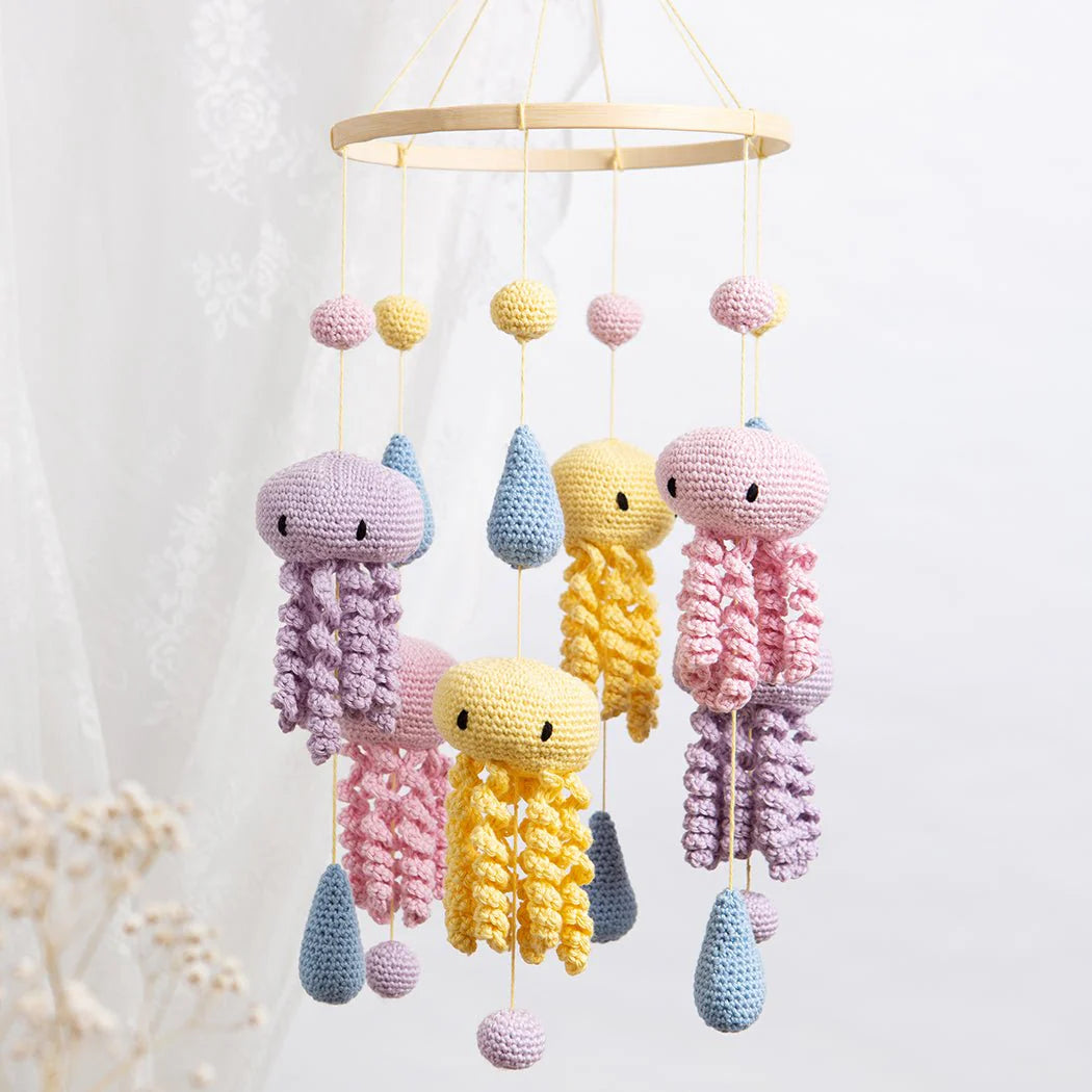 Crochet Jellyfish Baby Mobil