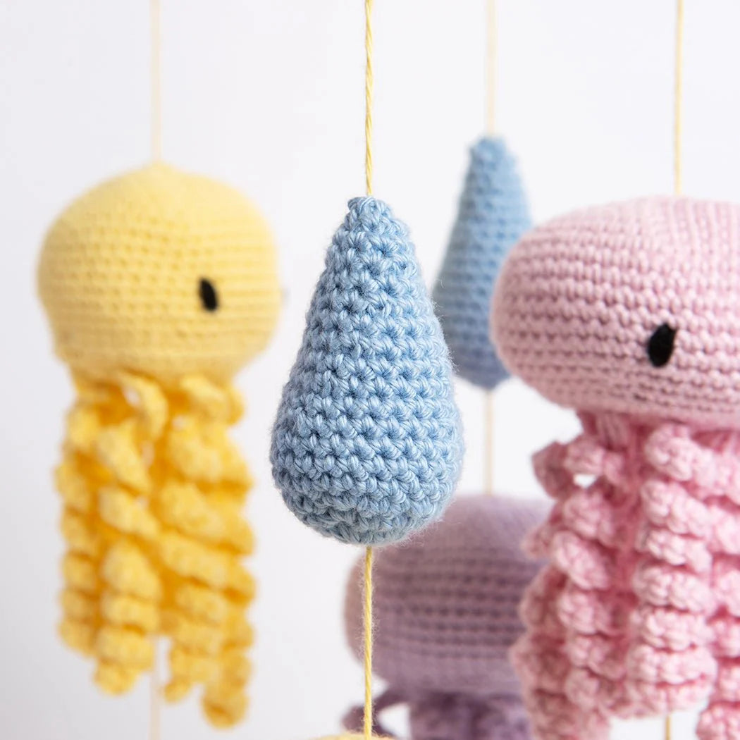 Crochet Jellyfish Baby Mobil