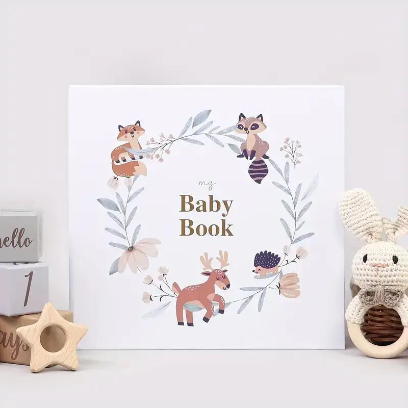 Handmade Baby Memory Book - Gold Foil Cover, handmade item by Joy Gift London